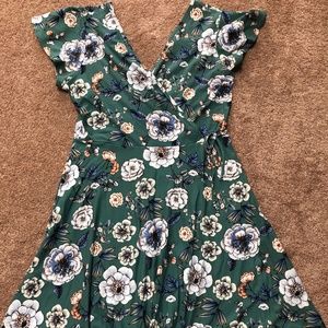 Kaileigh Kaela Faux Wrap Knit Dress